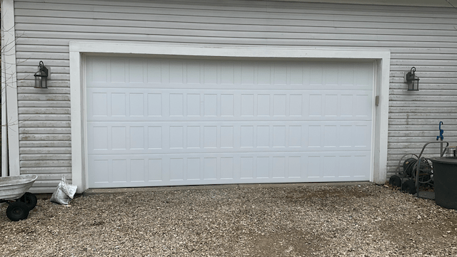 recessed panel garage door